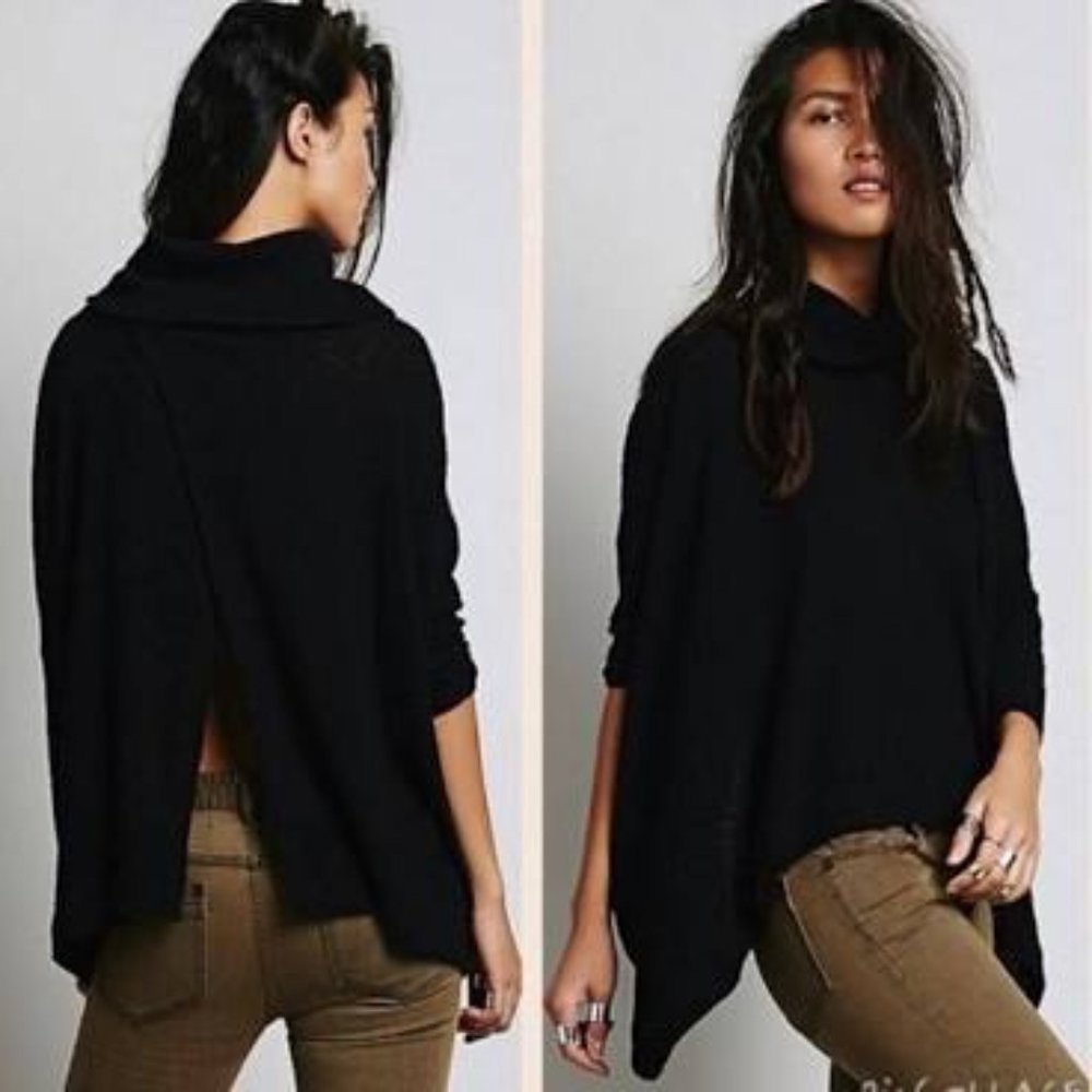 Free People World Traveler Cowl Neck Pullover